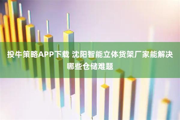 投牛策略APP下载 沈阳智能立体货架厂家能解决哪些仓储难题